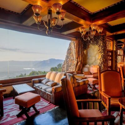 Ngorongoro Lodge lounge