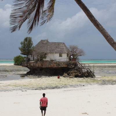 Restaurant on the beach Zanzibar